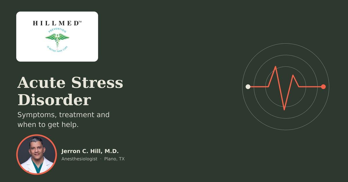 Acute Stress Disorder: Symptoms, Treatment and the Endocannabinoid System