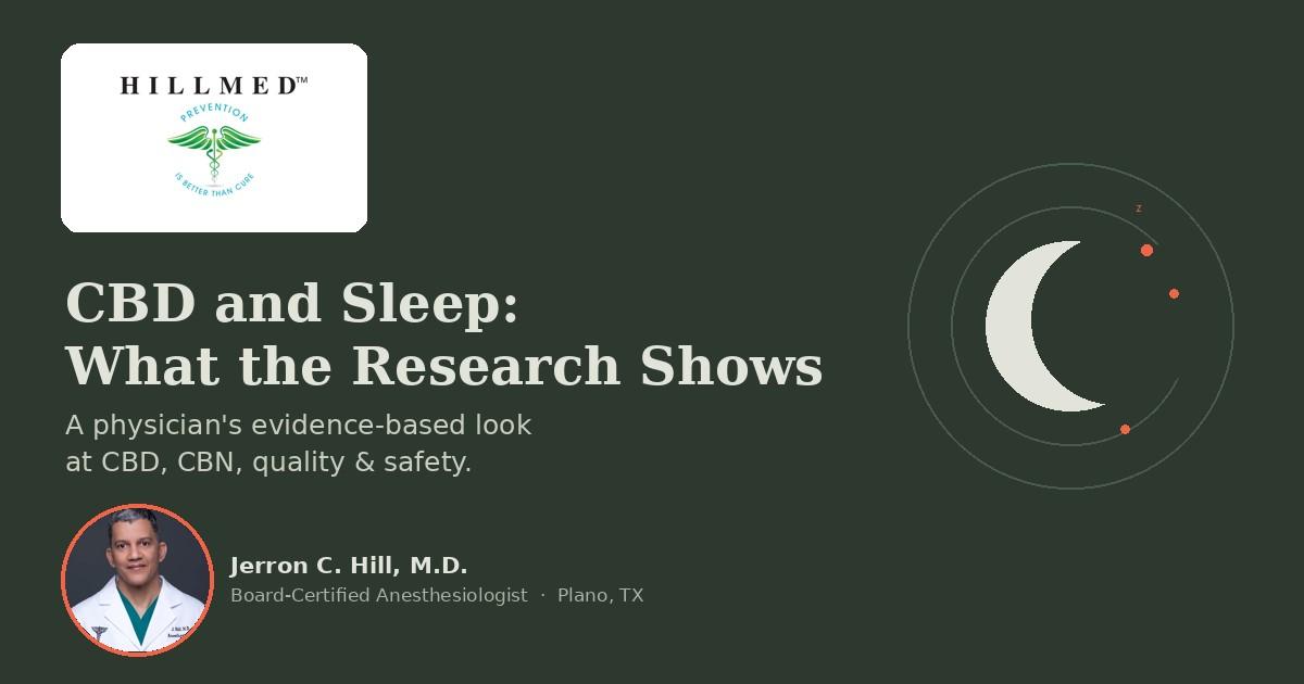 CBD and Sleep: What the Research Shows