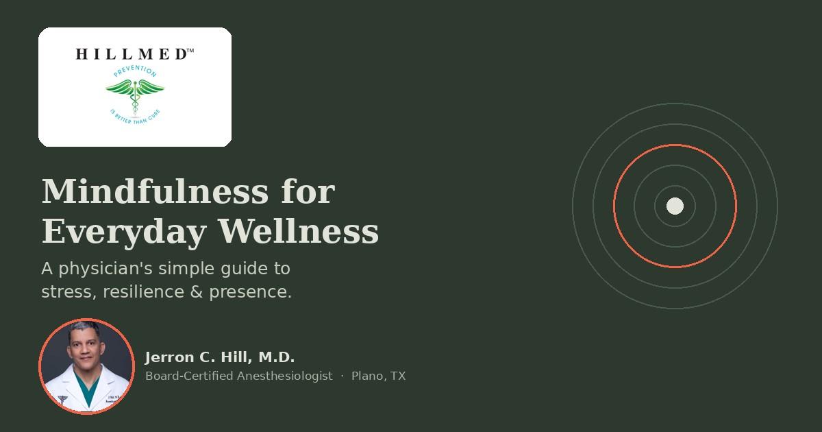 Mindfulness for Everyday Mental Wellness: A Physician’s Simple Guide