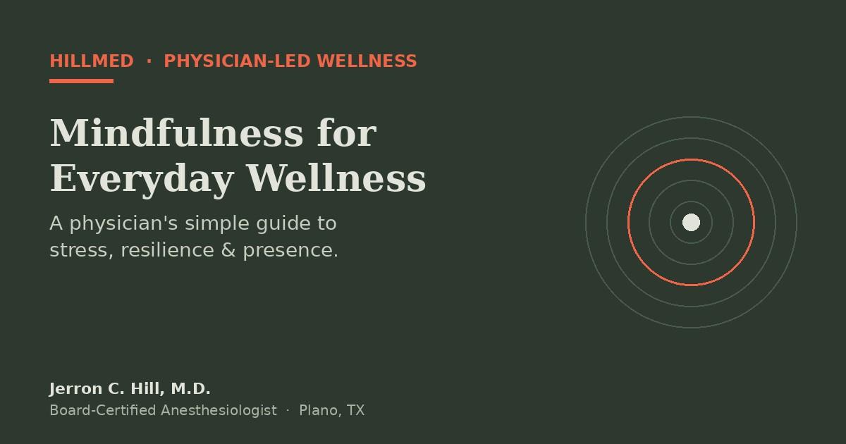 Mindfulness for Everyday Mental Wellness: A Physician’s Simple Guide