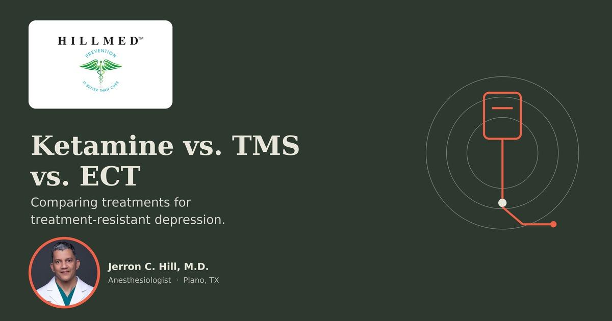 IV Ketamine, TMS and ECT for Depression and Whole-Person Wellness